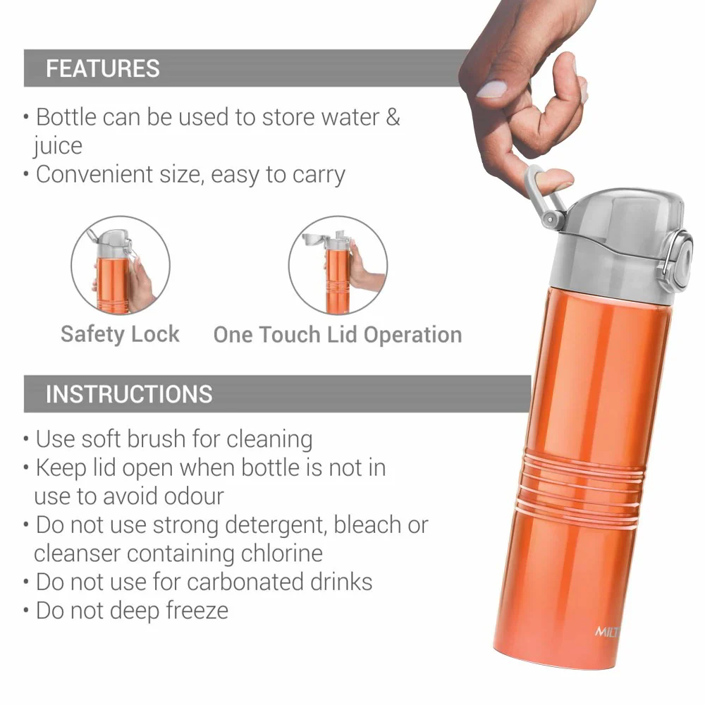 Vogue Stainless Steel Bottle (Milton) - Image 7